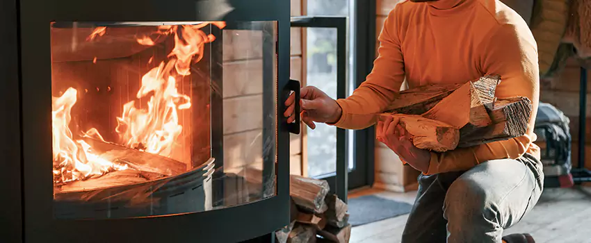 Residential Fireplace Ceramic Glass Installation in Saanich, BC