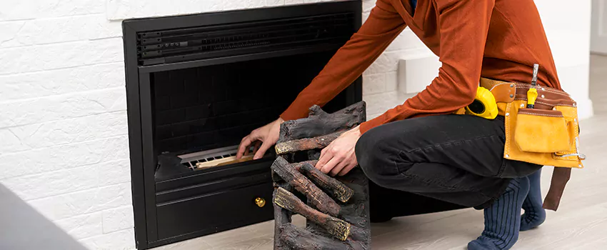 Metal Fireplace Installation in Saanich, British Columbia