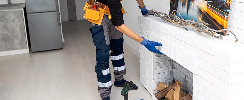 Outdoor Fireplace Restoration in Saanich, British Columbia