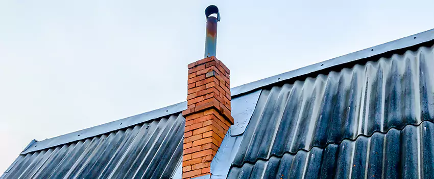 Aluminium Chimney Flashing Repair in Saanich, BC
