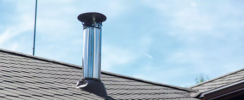 Outdoor Metal Chimney Installation in Saanich, British Columbia