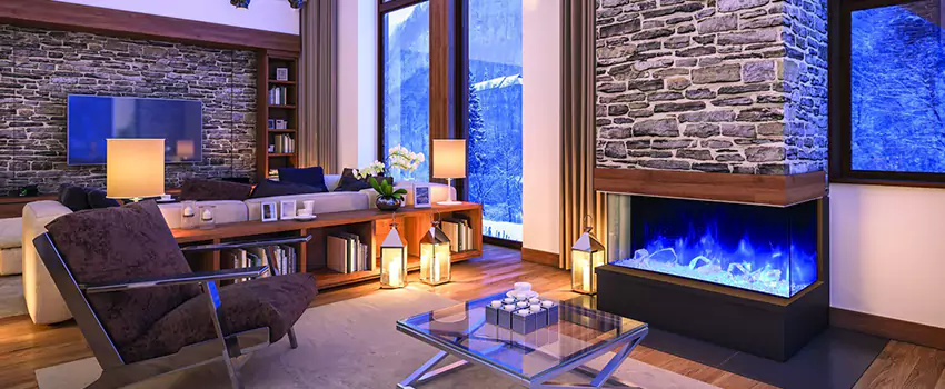 Dynamic Flame Color Fireplace Installation in Saanich, BC